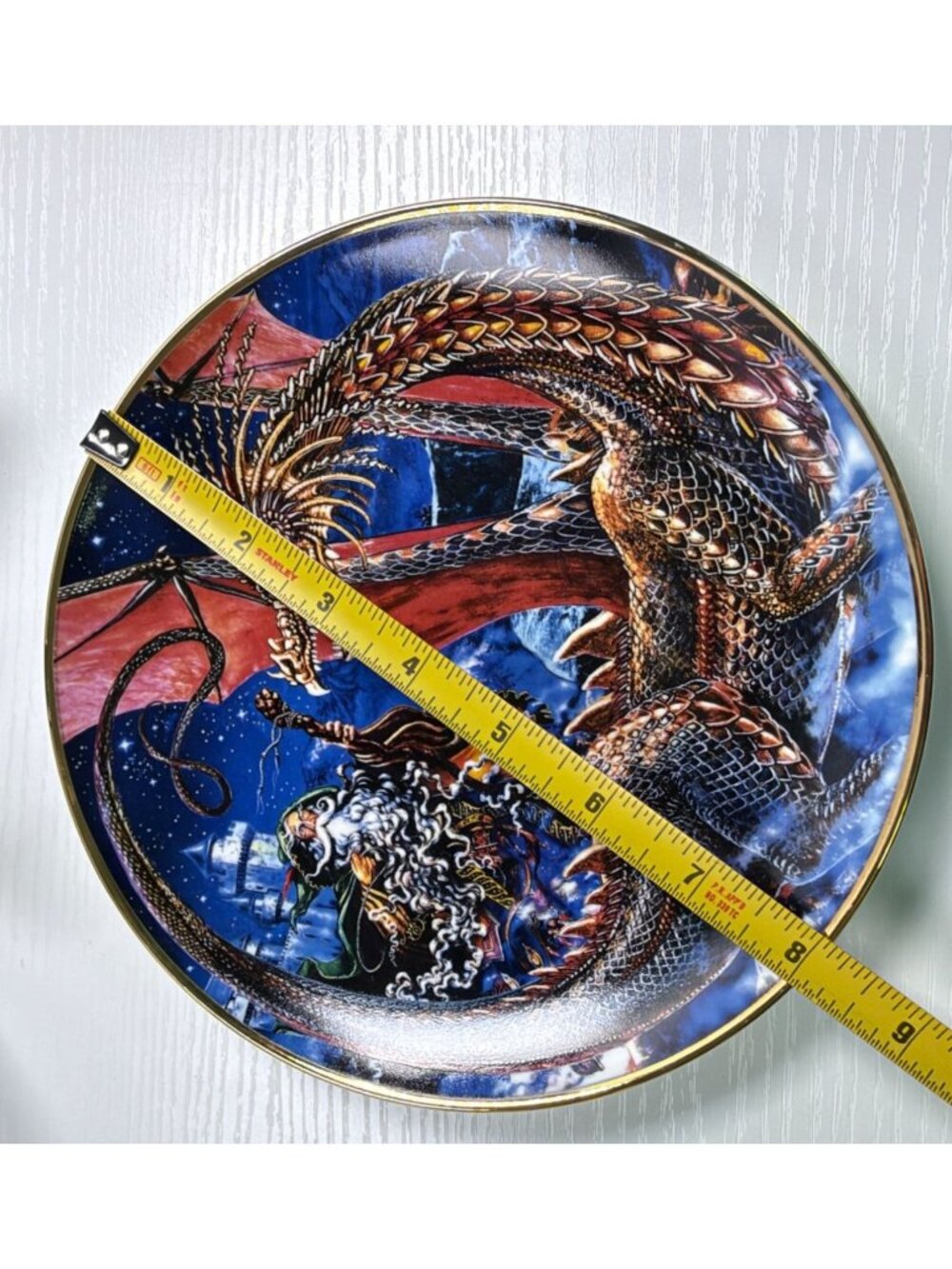 Royal Doulton Dragonland Collector Plate Myles Pinkney Dragon Art Franklin Mint - Picture 3 of 7